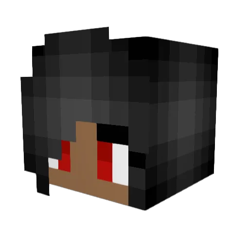 Anguis_ Minecraft avatar head, 3D render