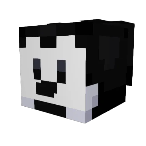 AngusDesignPro Minecraft avatar head, 3D render