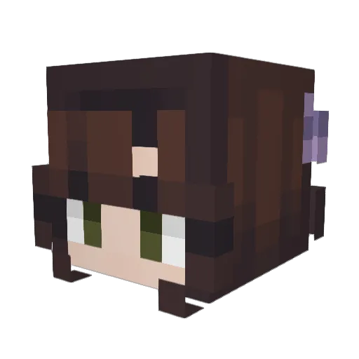 AngxlDreams Minecraft avatar head, 3D render