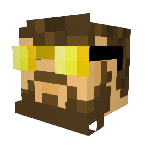 Angy_Ducky Minecraft avatar head, 3D render