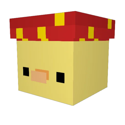 AnhPeoBao Minecraft avatar head, 3D render