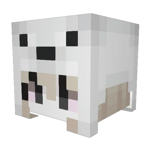AnhThuw_2201 Minecraft avatar head, 3D render