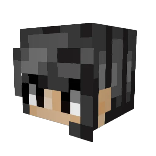 Anhhie Minecraft avatar head, 3D render