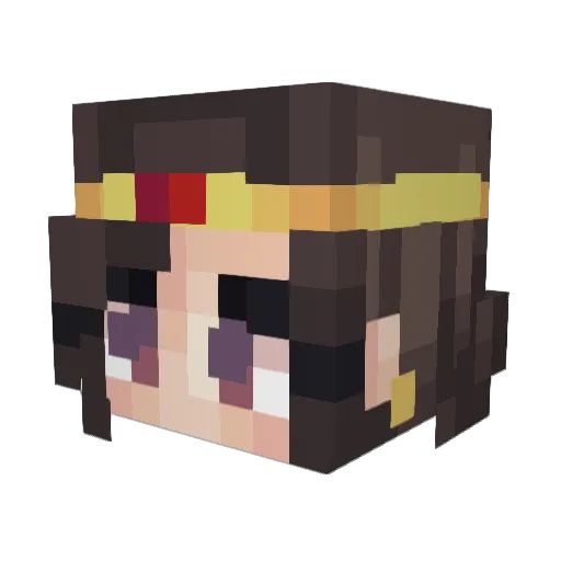 Anhikis Minecraft avatar head, 3D render