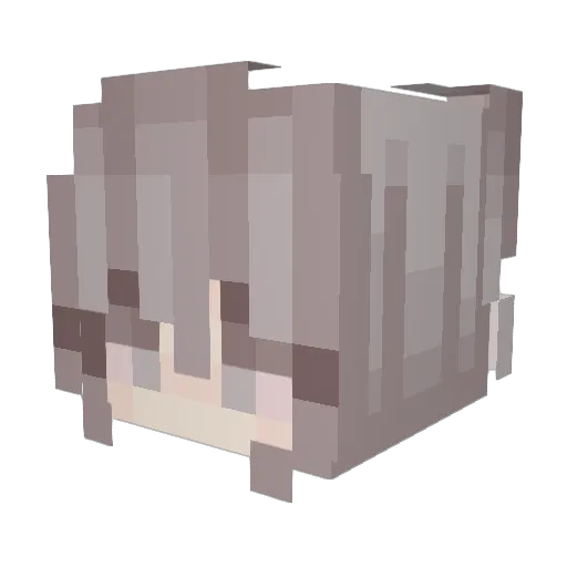 Anhize Minecraft avatar head, 3D render