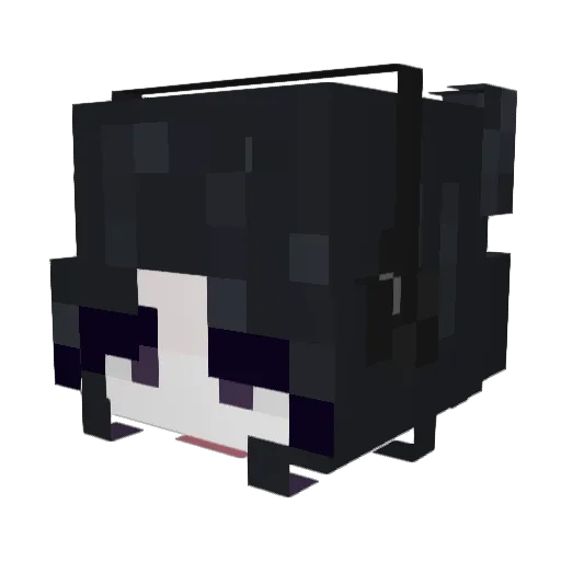 AniFenix Minecraft avatar head, 3D render