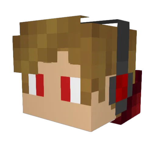 AniHive Minecraft avatar head, 3D render
