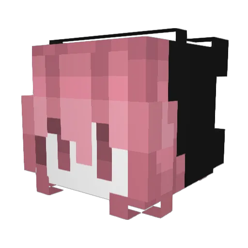 AniStarsXD Minecraft avatar head, 3D render