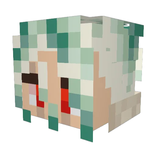 AniXz13 Minecraft avatar head, 3D render