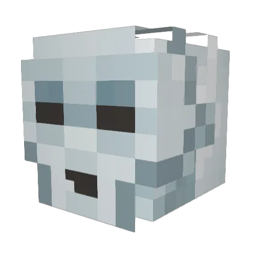 AnibalMT Minecraft avatar head, 3D render