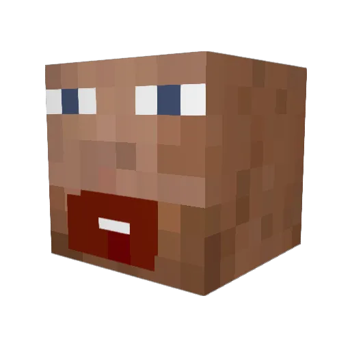 Anibals Minecraft avatar head, 3D render