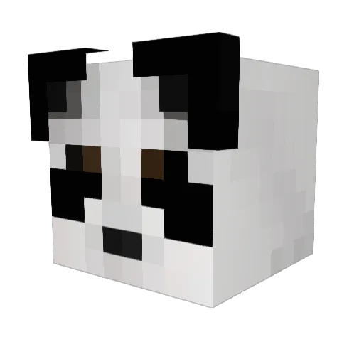 Aniboboni Minecraft avatar head, 3D render
