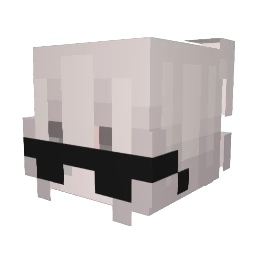 Anicka016 Minecraft avatar head, 3D render