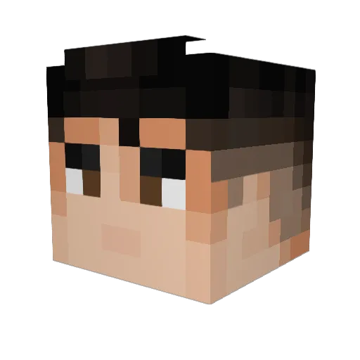 Aniello_1111 Minecraft avatar head, 3D render
