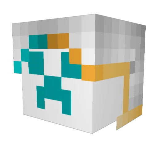 Aniimosityyy Minecraft avatar head, 3D render