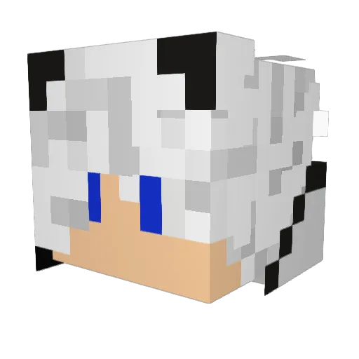 AnikenUU Minecraft avatar head, 3D render