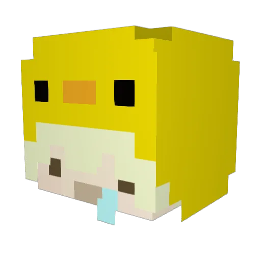 AnikiAnon Minecraft avatar head, 3D render