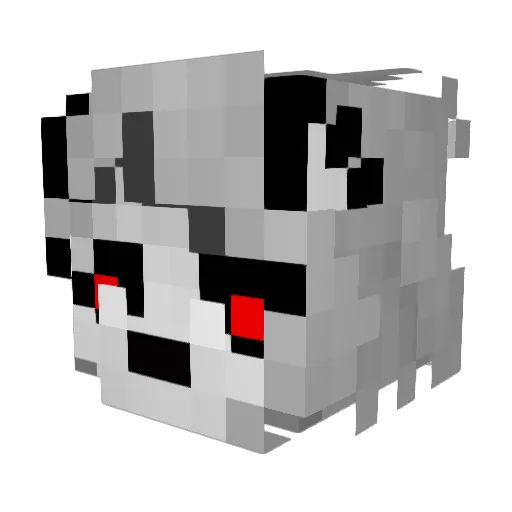 AnimVulpes Minecraft avatar head, 3D render