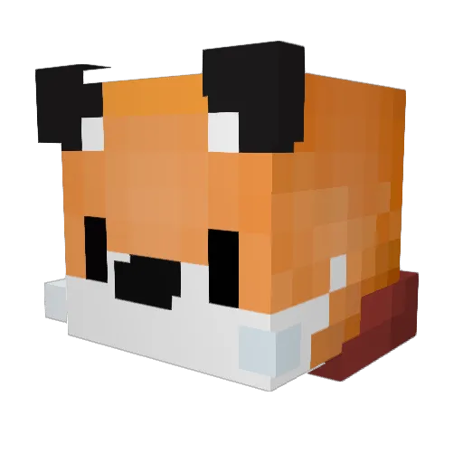Animagic3D Minecraft avatar head, 3D render