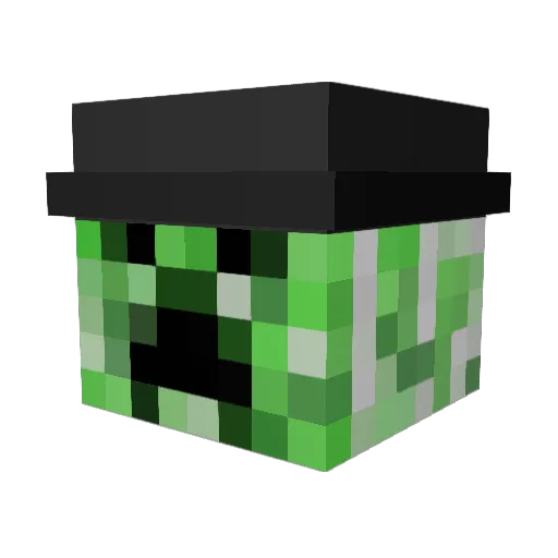 Animal16 Minecraft avatar head, 3D render