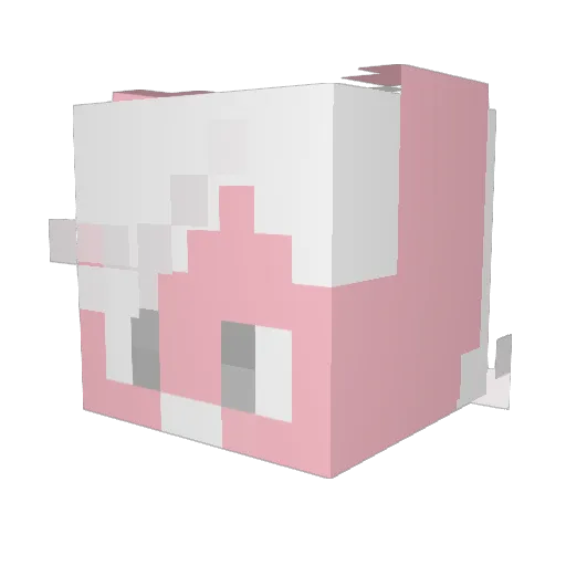 Animal_Suby Minecraft avatar head, 3D render