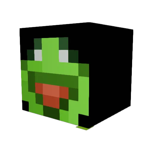 AnimarSoE Minecraft avatar head, 3D render