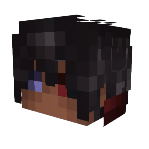 AnimateDread Minecraft avatar head, 3D render
