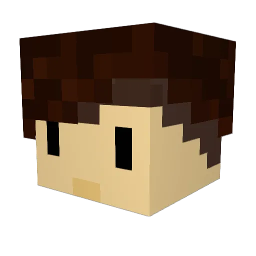Animayzor Minecraft avatar head, 3D render