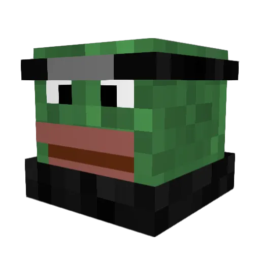 AnimeClubPrez Minecraft avatar head, 3D render