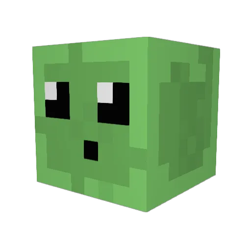 AnimeCoin Minecraft avatar head, 3D render