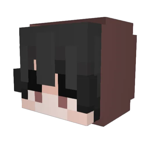 AnimeConsumer Minecraft avatar head, 3D render
