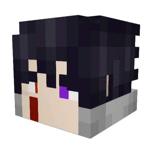 AnimeGuy512 Minecraft avatar head, 3D render