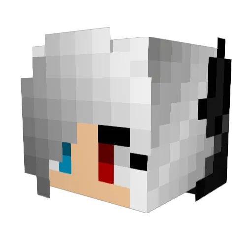 AnimePyro Minecraft avatar head, 3D render