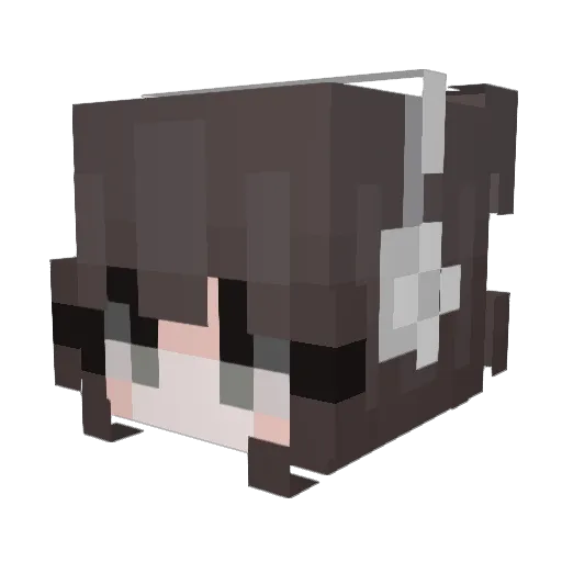 Anime_Devil Minecraft avatar head, 3D render