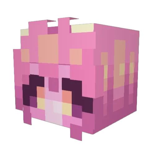 Anime_Freak_ Minecraft avatar head, 3D render