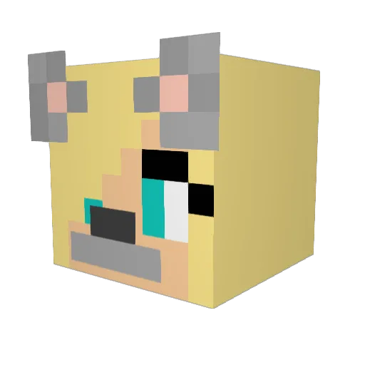 Anime_Girl213 Minecraft avatar head, 3D render