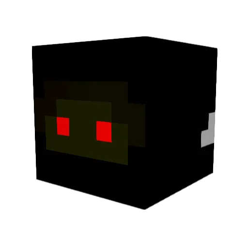 Animekey Minecraft avatar head, 3D render
