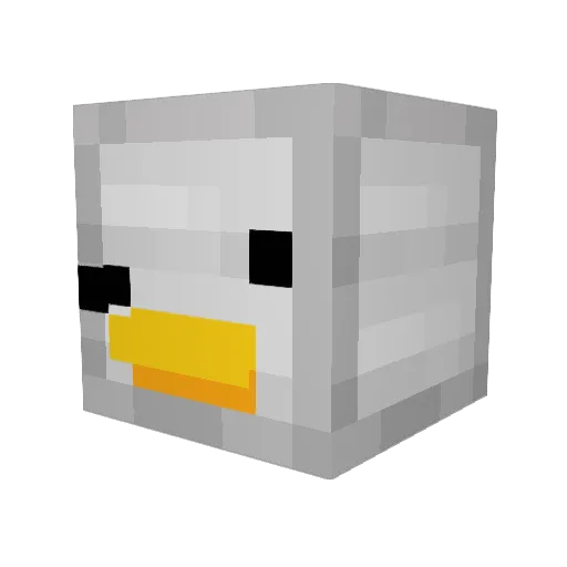 Animemanzz Minecraft avatar head, 3D render