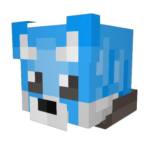 AnimusTheFox Minecraft avatar head, 3D render