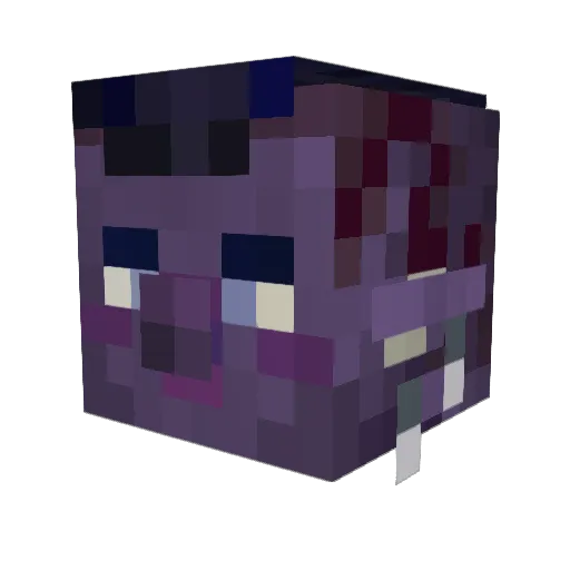 Animus_IX Minecraft avatar head, 3D render