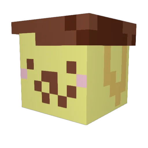 Animusky Minecraft avatar head, 3D render