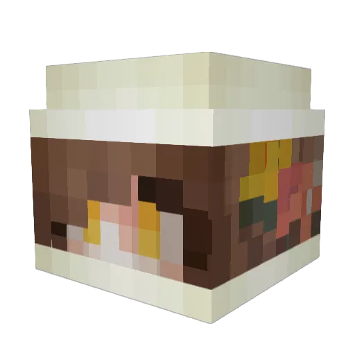 Anine00 Minecraft avatar head, 3D render