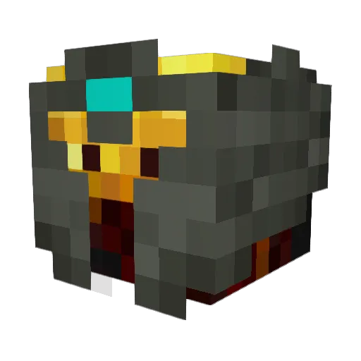 Aniquelator Minecraft avatar head, 3D render