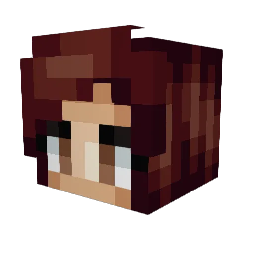 Anisah_ Minecraft avatar head, 3D render