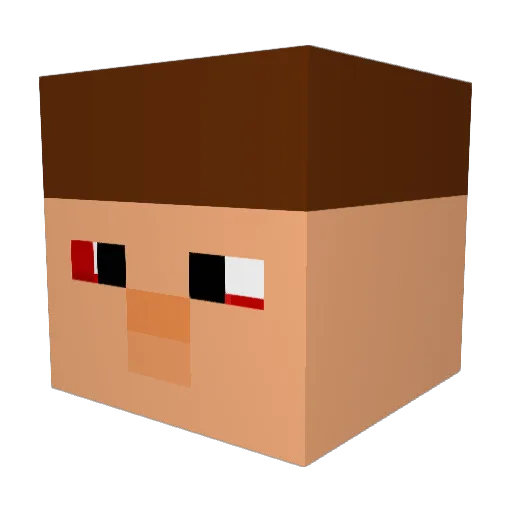 AnishTheAk47 Minecraft avatar head, 3D render