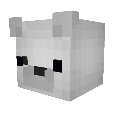 Anita008 Minecraft avatar head, 3D render