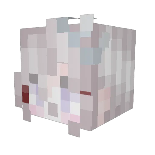 Anite Minecraft avatar head, 3D render
