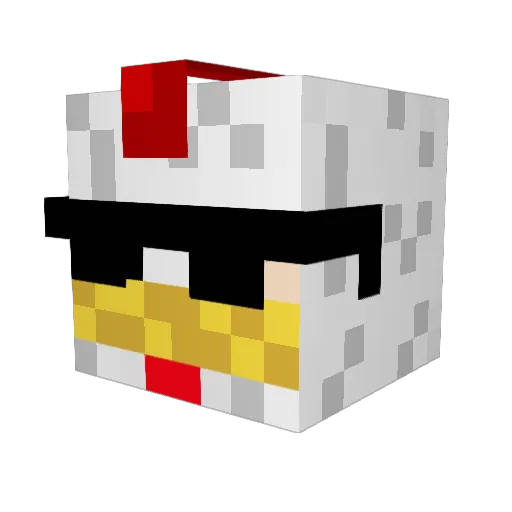 Anitmony51 Minecraft avatar head, 3D render