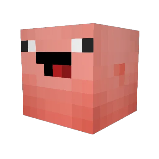 Aniya_H Minecraft avatar head, 3D render