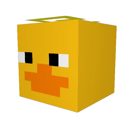 AnjaCat2 Minecraft avatar head, 3D render
